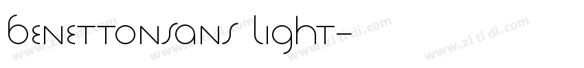 Benettonsans light字体转换